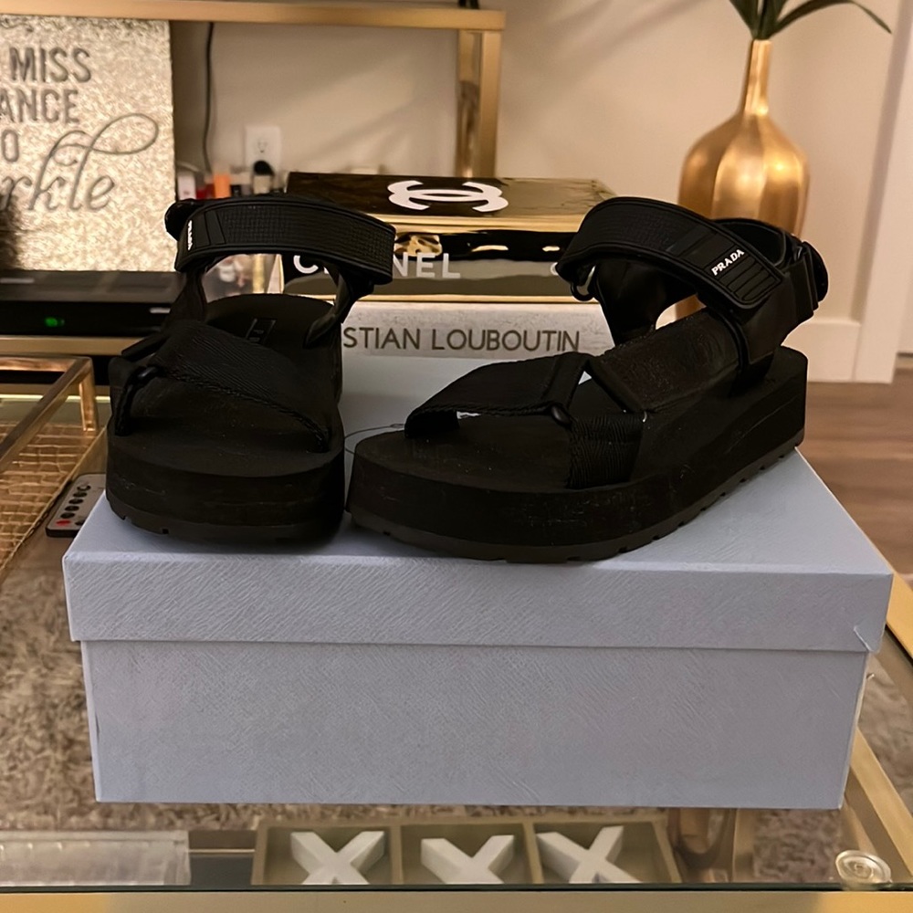 Prada Logo Sport Sandal